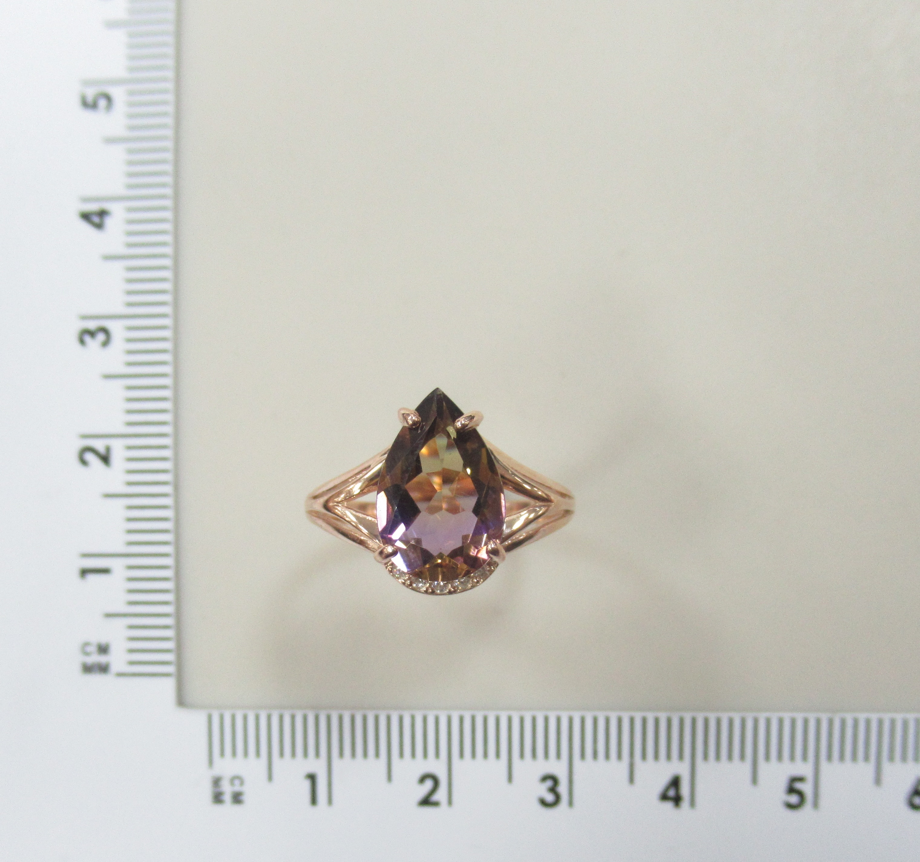 Серебряное кольцо с аметрином